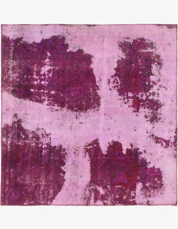 5' 10 x 6' Hand Knotted Ultra Vintage Persian Wool Square Rug