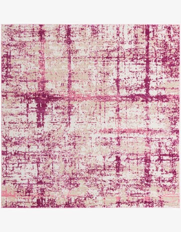 Pink Uptown Lexington Avenue Square Rug
