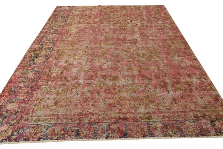6' 3 x 10' 3 Hand Knotted Ultra Vintage Persian Wool Rug