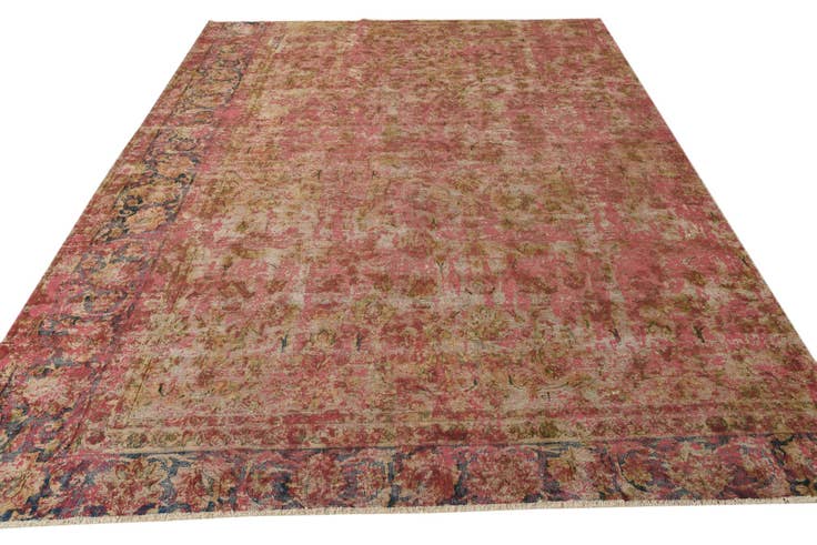 Detail image of 6' 3 x 10' 3 Hand Knotted Ultra Vintage Persian Wool Rug