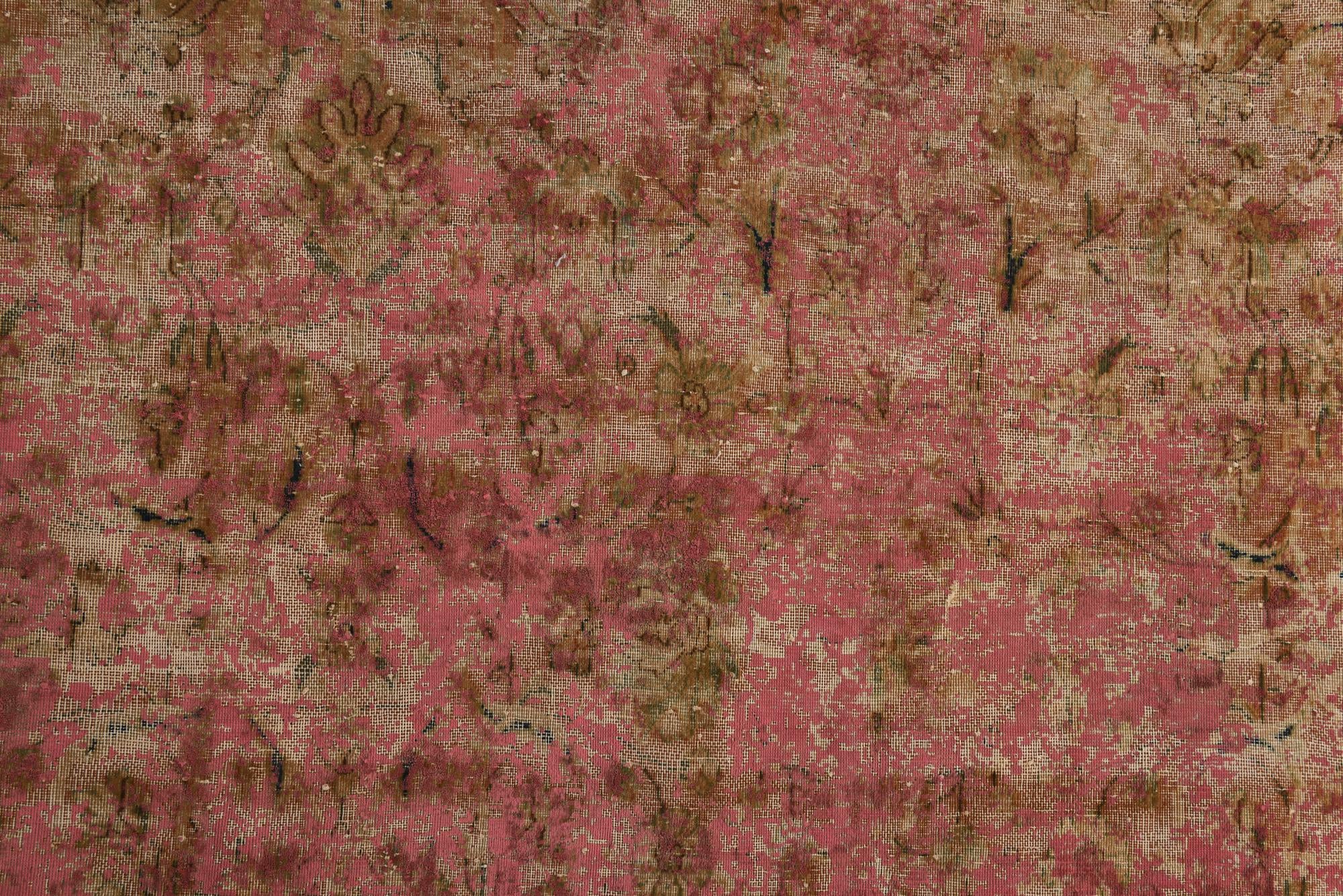 6' 3 x 10' 3 Hand Knotted Ultra Vintage Persian Wool Rug