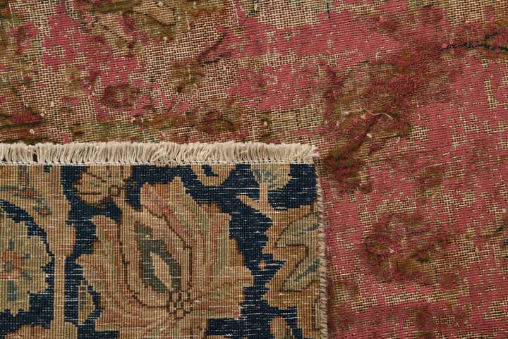 6' 3 x 10' 3 Hand Knotted Ultra Vintage Persian Wool Rug