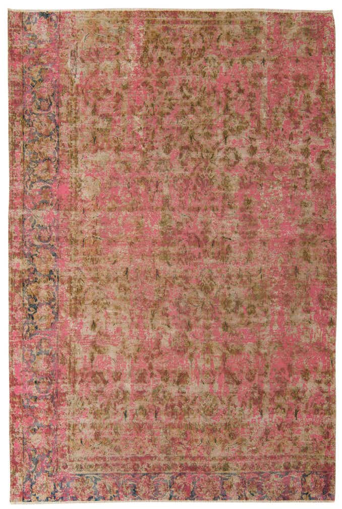 6' 3 x 10' 3 Hand Knotted Ultra Vintage Persian Wool Rug