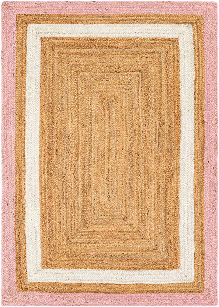 4' 1 x 6' 1 Handmade Braided Jute Rug