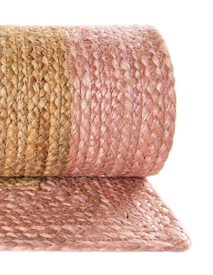 9' x 12' Handmade Braided Jute Rug