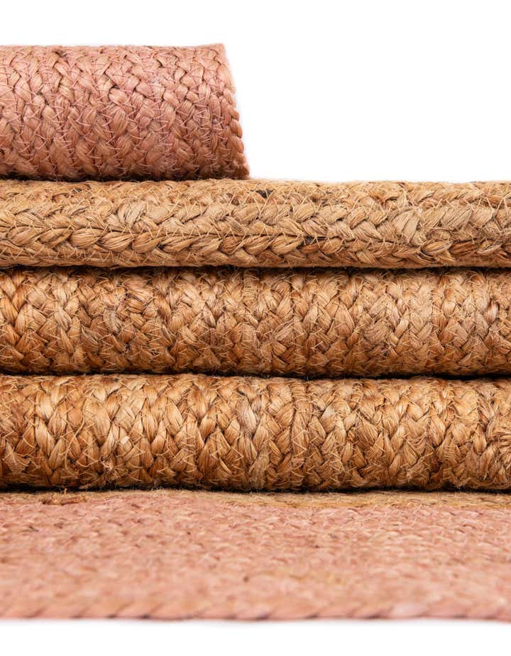 9' x 12' Handmade Braided Jute Rug