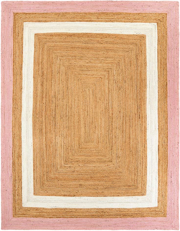 Detail image of 7' 10 x 10'  Hand Braided Jute Rug