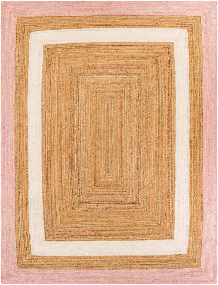 9' x 12' Handmade Braided Jute Rug