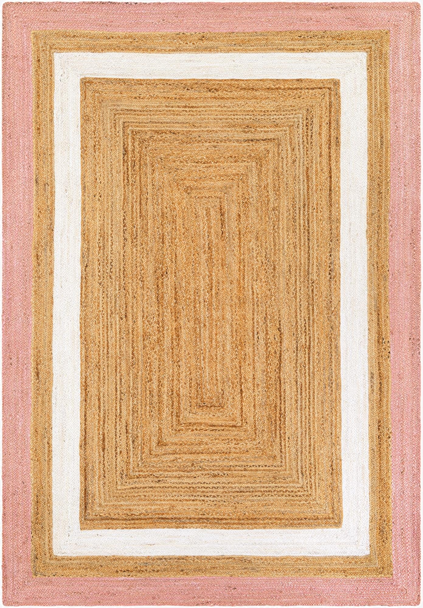 6' 1 x 9'  Hand Braided Jute Rug