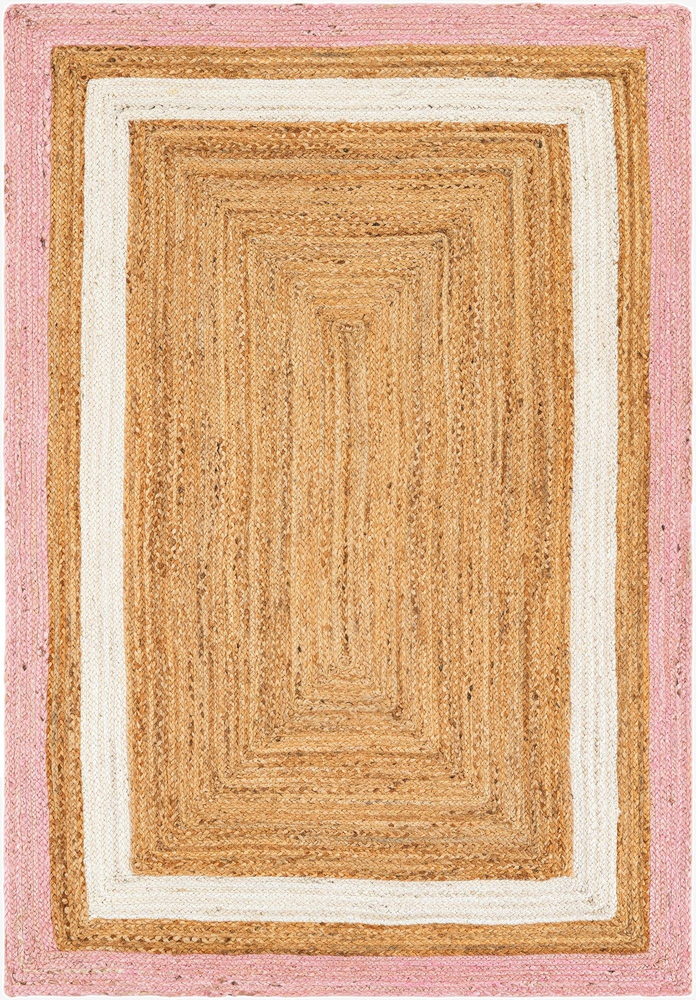 Primary image 4' 1 x 6' 1  Hand Braided Jute Rug