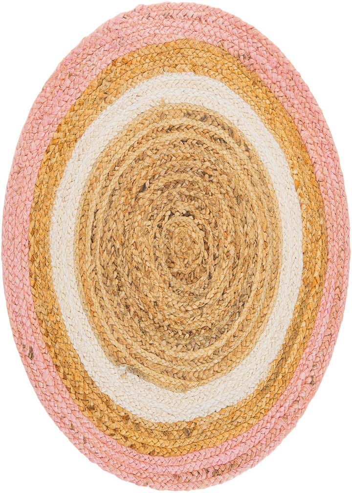 2' x 2' Handmade Braided Jute Round Rug