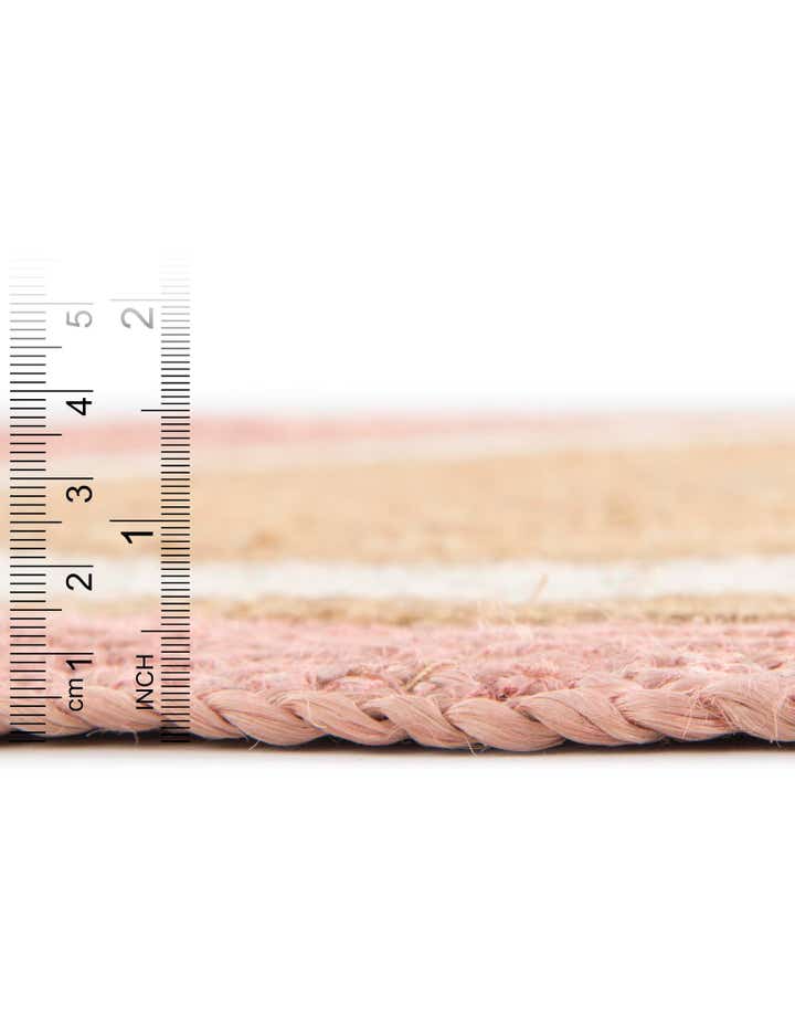 2' x 2' Handmade Braided Jute Round Rug