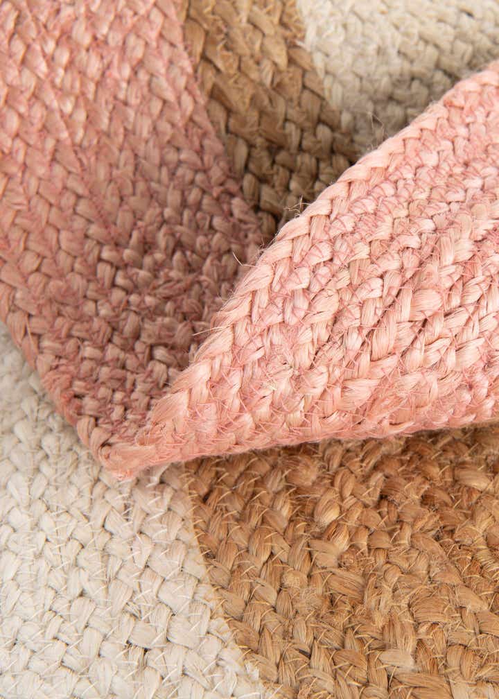 2' x 2' Handmade Braided Jute Round Rug