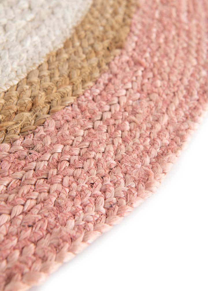 2' x 2' Handmade Braided Jute Round Rug
