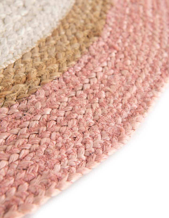 2' x 2' Handmade Braided Jute Round Rug