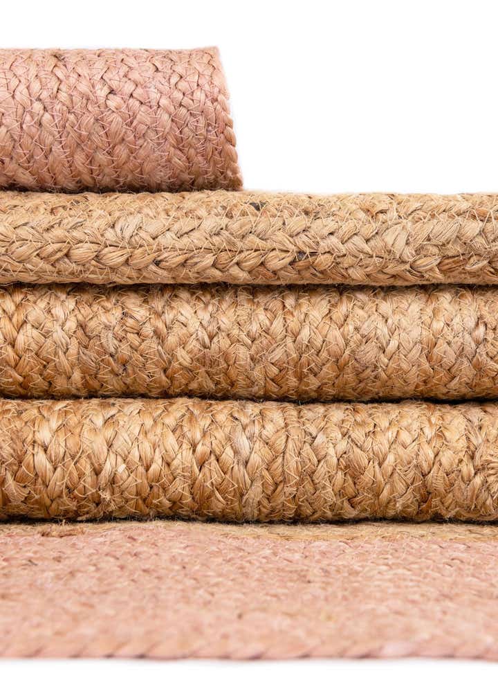 2' x 2' Handmade Braided Jute Round Rug