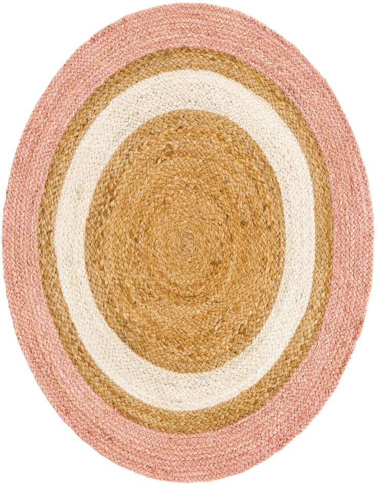 Detail image of 3' 1 x 3' 1  Hand Braided Jute Round Rug