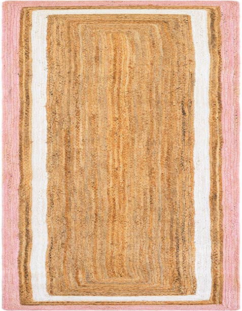 Detail image of 2' 7 x 12' Handmade Braided Jute Runner Rug