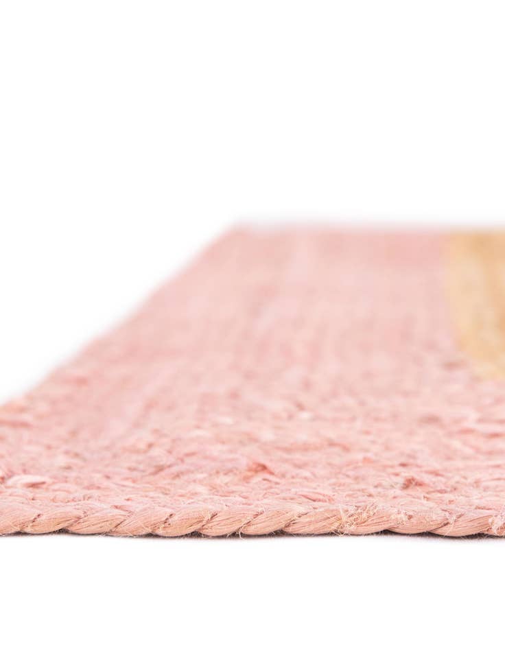 Detail image of 2' 7 x 12' Handmade Braided Jute Runner Rug