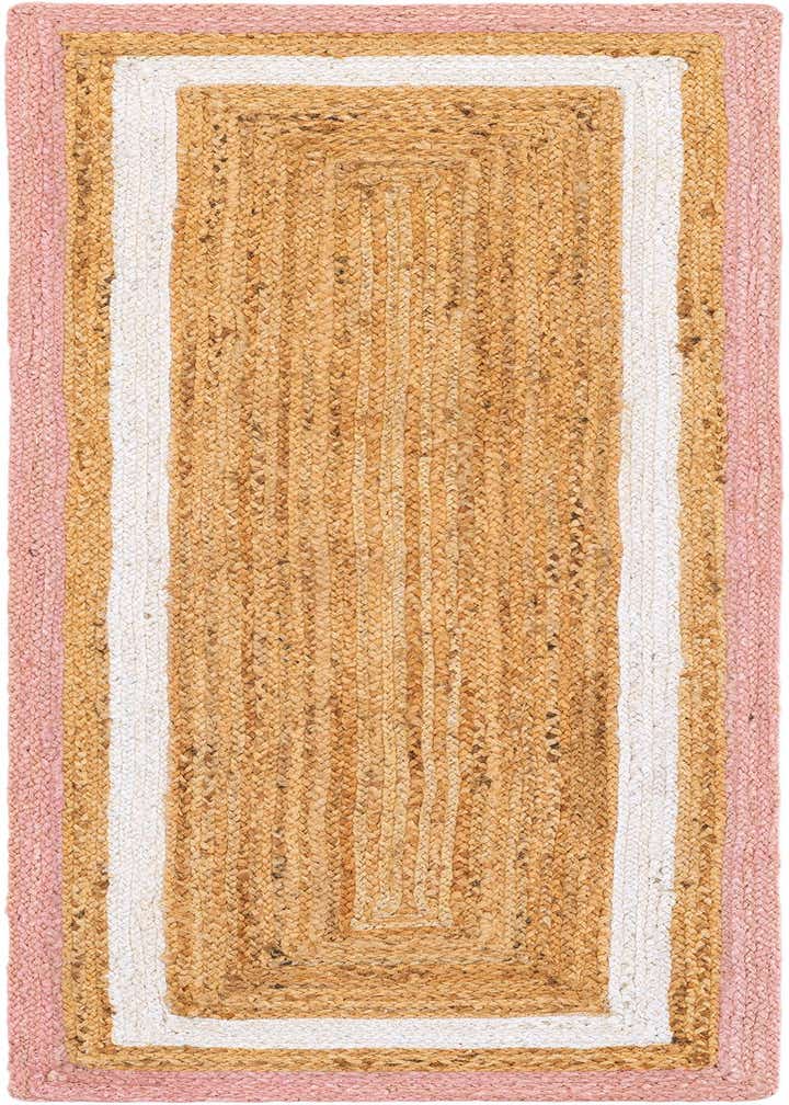 2' x 6' 1 Handmade Braided Jute Runner Rug