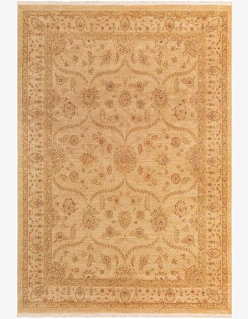 Placerville · Floral medallion rug, cream and beige