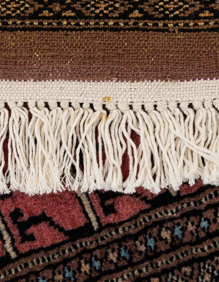 Detail image of 4' 4 x 6' 6  Hand Knotted Bokhara Oriental Wool Rug