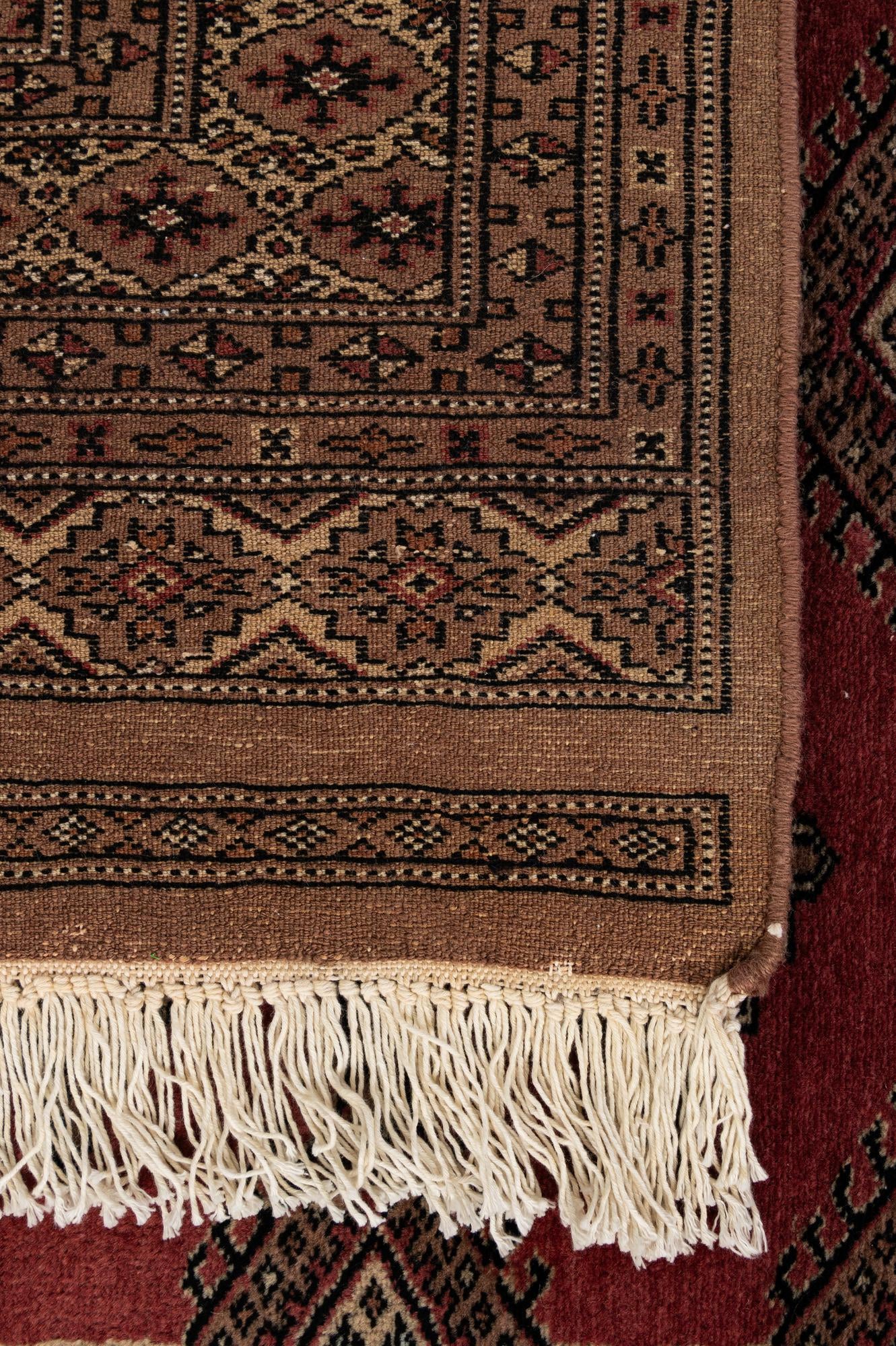4' 3 x 5' 10 Hand Knotted Bokhara Oriental Wool Rug