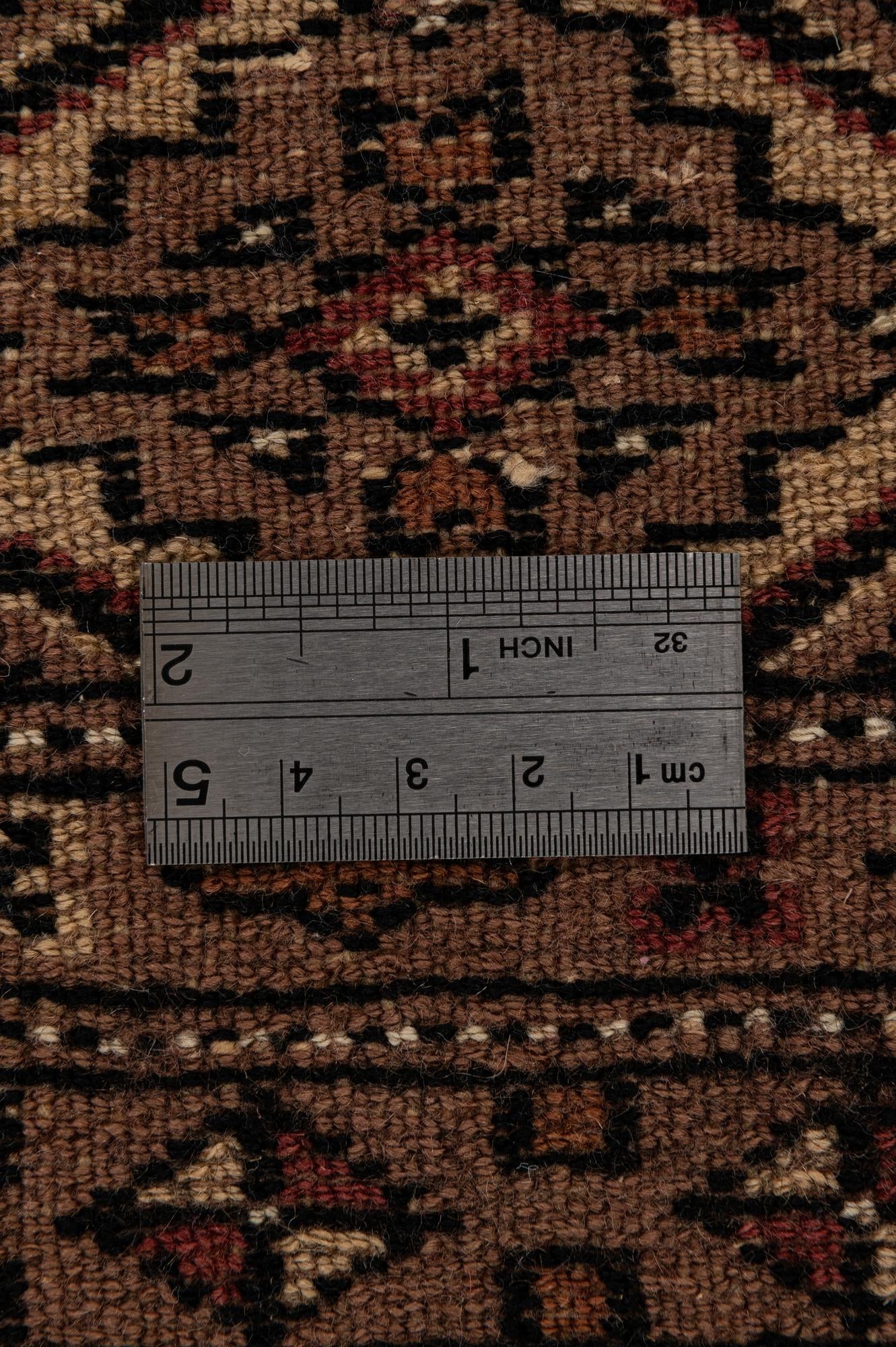 4' 3 x 5' 10 Hand Knotted Bokhara Oriental Wool Rug