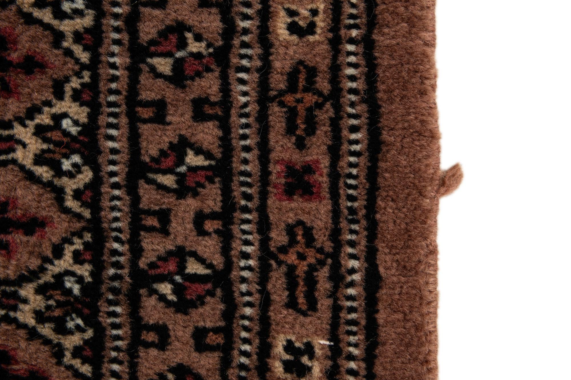 4' 3 x 5' 10 Hand Knotted Bokhara Oriental Wool Rug