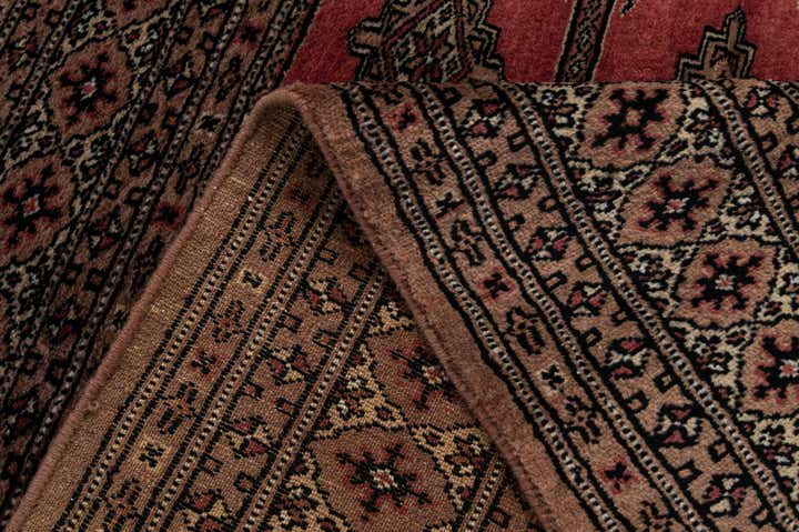 4' 3 x 5' 10 Hand Knotted Bokhara Oriental Wool Rug