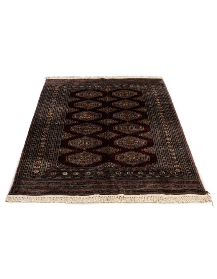 Detail image of 4' 3 x 6' Hand Knotted Bokhara Oriental Wool Rug