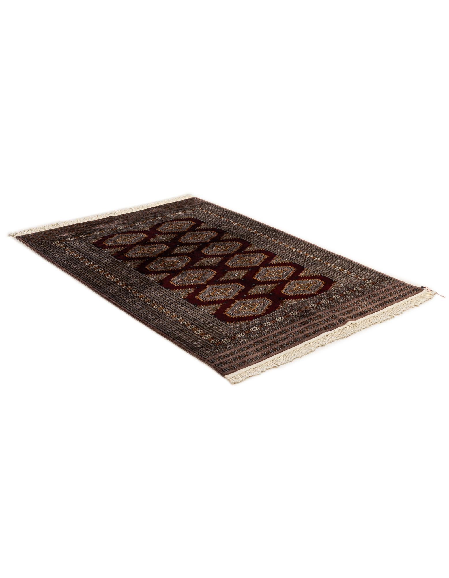 4' 3 x 6' Hand Knotted Bokhara Oriental Wool Rug