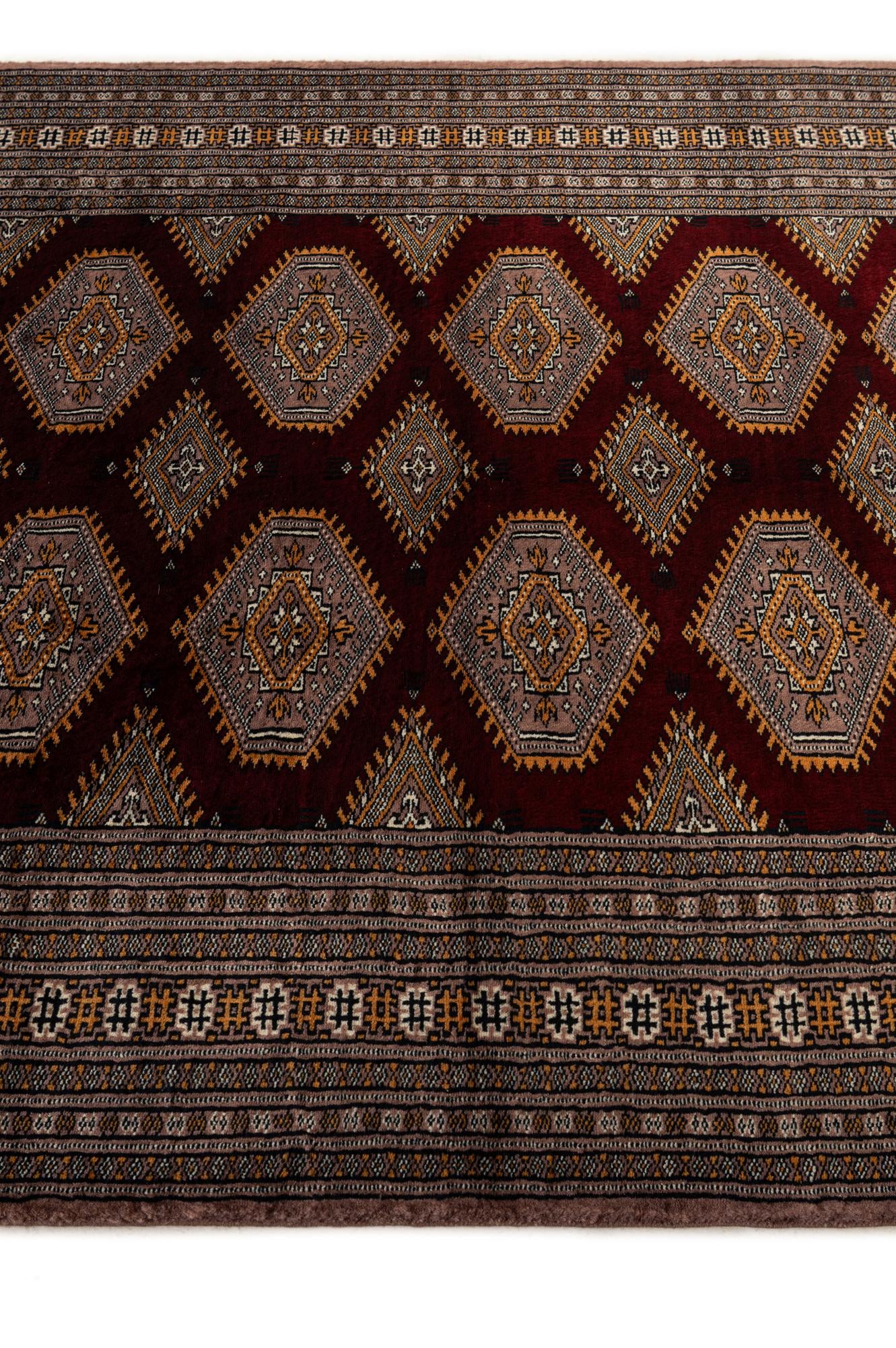4' 3 x 6' Hand Knotted Bokhara Oriental Wool Rug