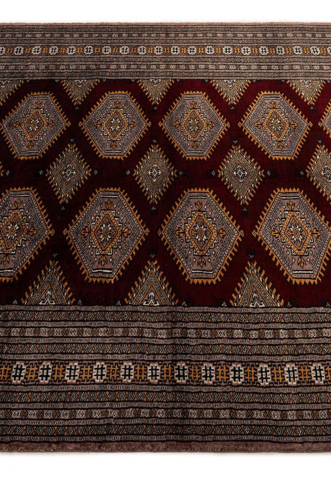 4' 3 x 6' Hand Knotted Bokhara Oriental Wool Rug