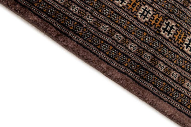 Detail image of 4' 3 x 6' Hand Knotted Bokhara Oriental Wool Rug