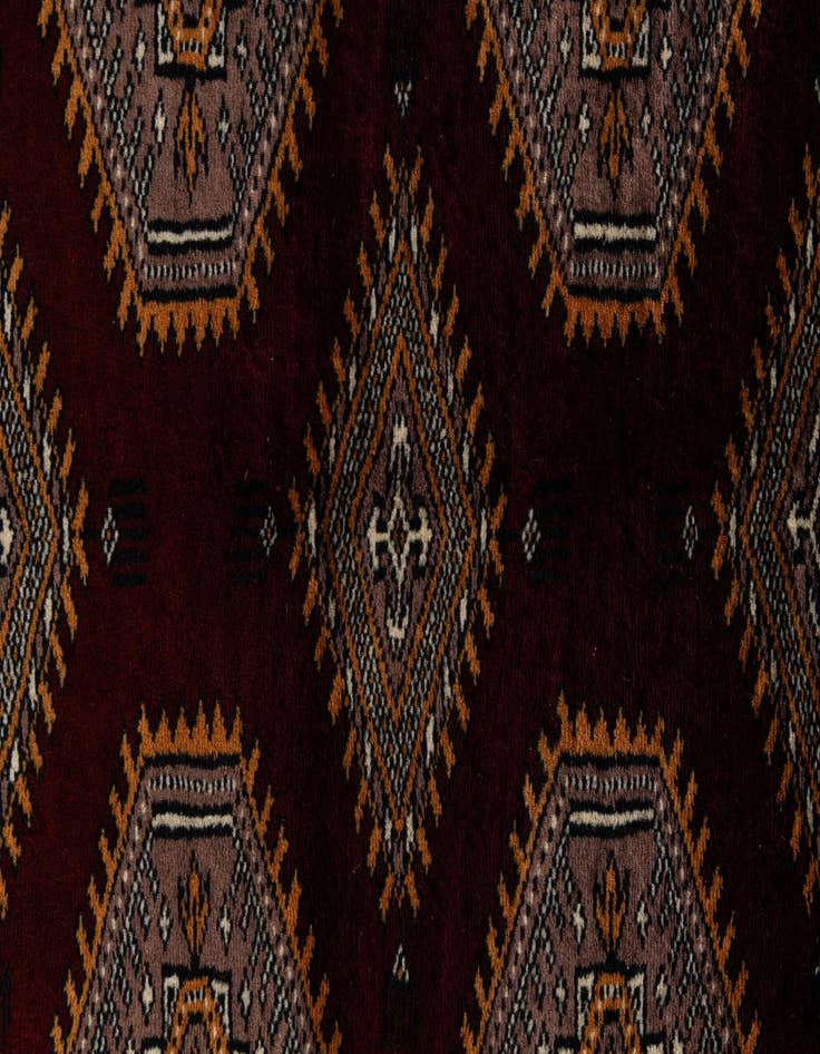 Detail image of 4' 3 x 6'  Hand Knotted Bokhara Oriental Wool Rug