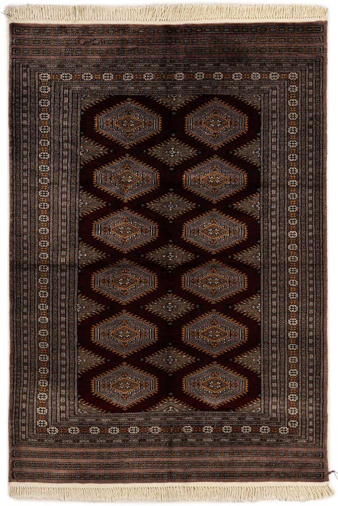 4' 3 x 6' Hand Knotted Bokhara Oriental Wool Rug