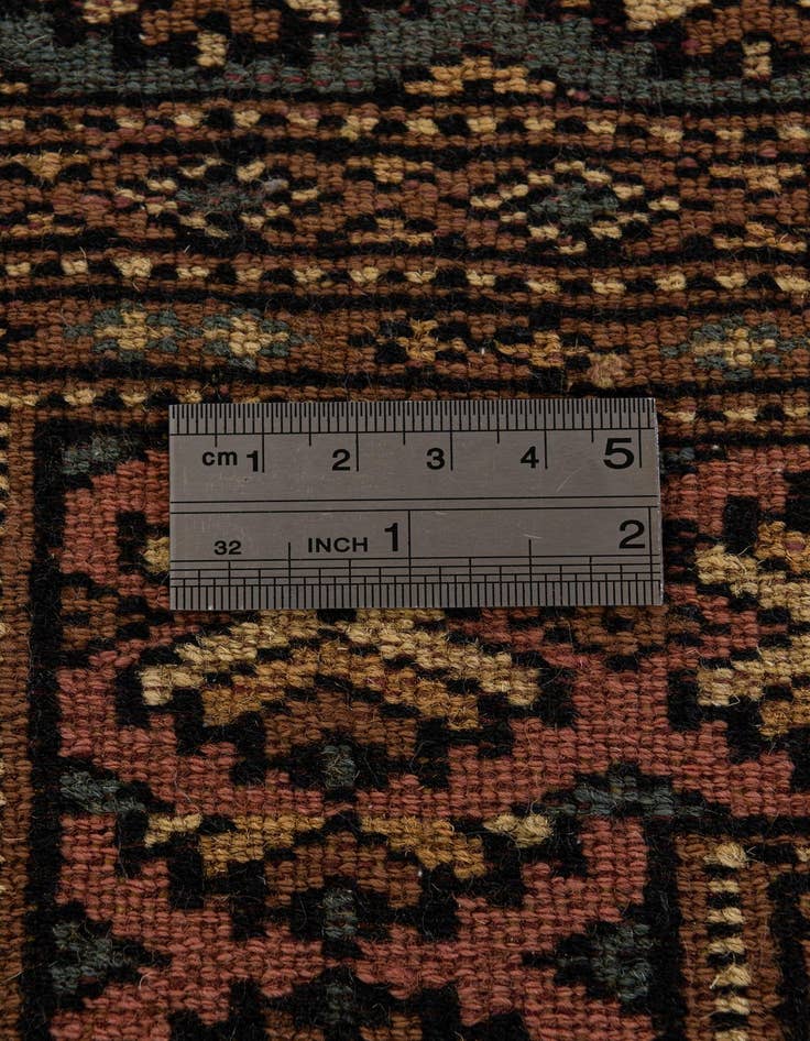 Detail image of 4' 2 x 6' 4  Hand Knotted Bokhara Oriental Wool Rug