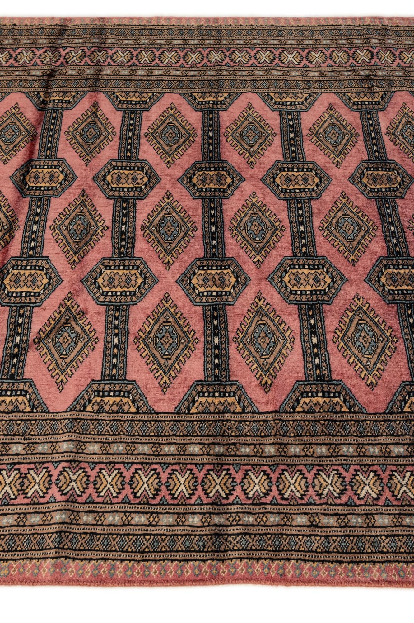 4' 2 x 6' 4 Hand Knotted Bokhara Oriental Wool Rug