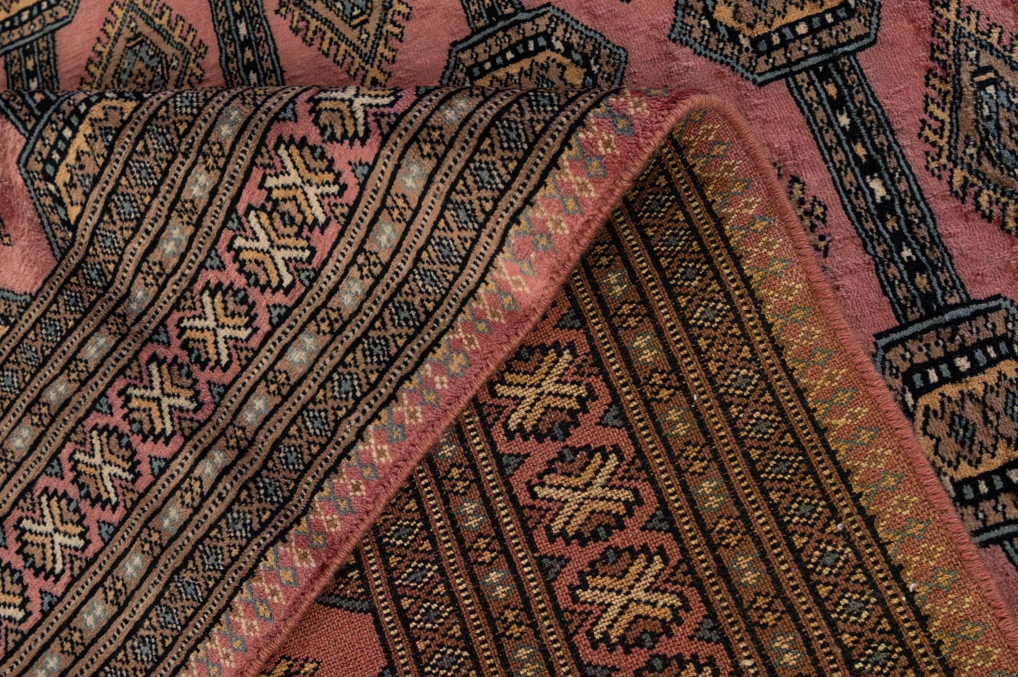 4' 2 x 6' 4 Hand Knotted Bokhara Oriental Wool Rug