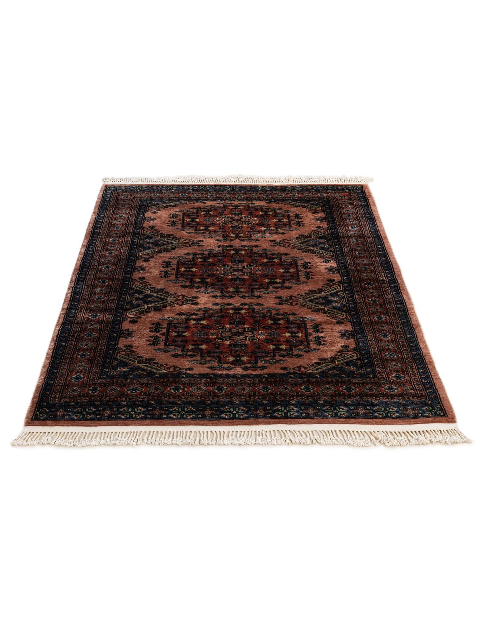 4' 3 x 6' Hand Knotted Bokhara Oriental Wool Rug