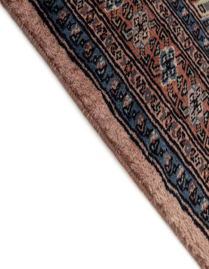 Detail image of 4' 3 x 6'  Hand Knotted Bokhara Oriental Wool Rug