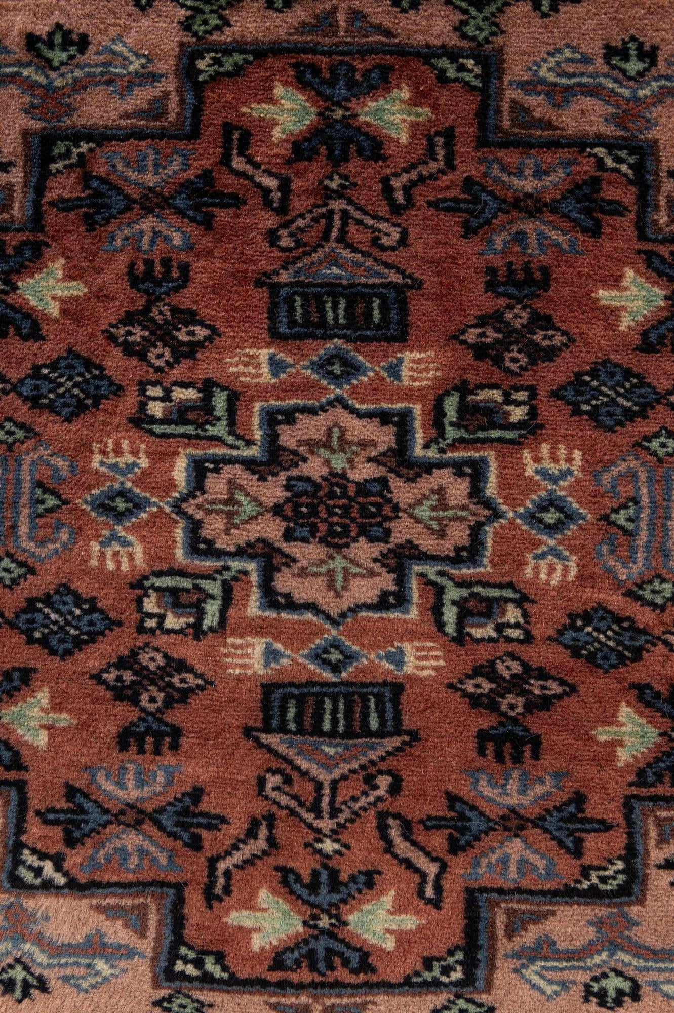 4' 3 x 6' Hand Knotted Bokhara Oriental Wool Rug