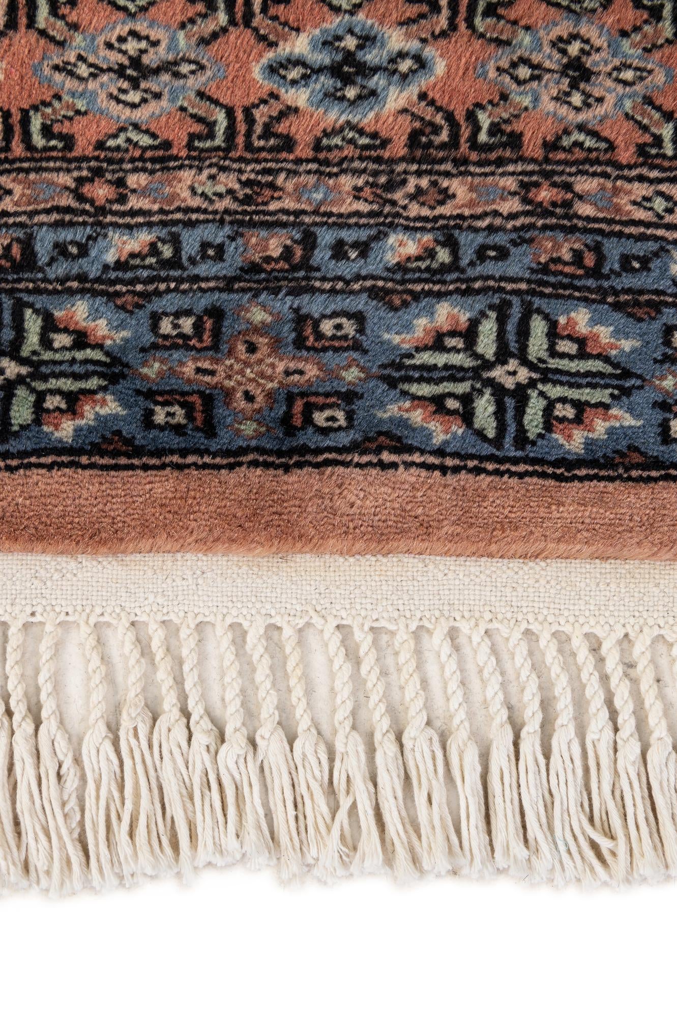 4' 3 x 6' Hand Knotted Bokhara Oriental Wool Rug