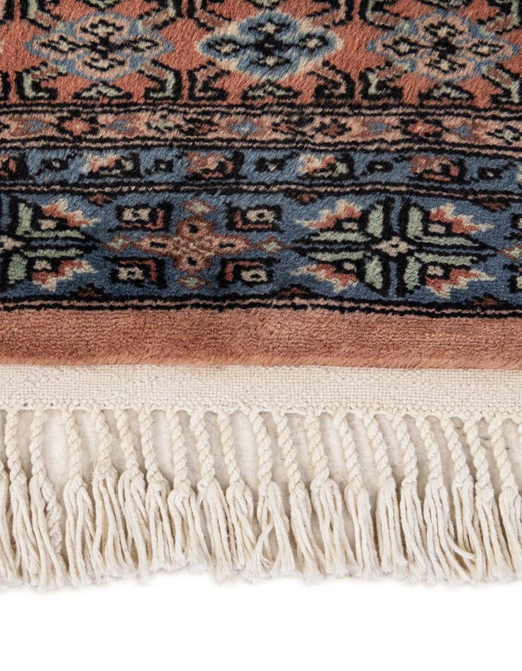 Detail image of 4' 3 x 6'  Hand Knotted Bokhara Oriental Wool Rug