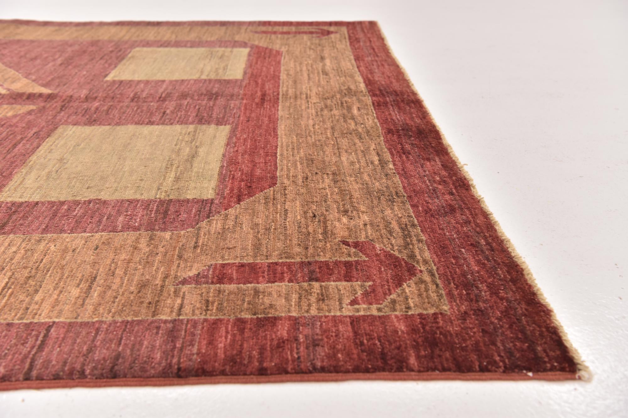 5' 6 x 7' 8 Hand Knotted Kashkuli Gabbeh Wool Rug
