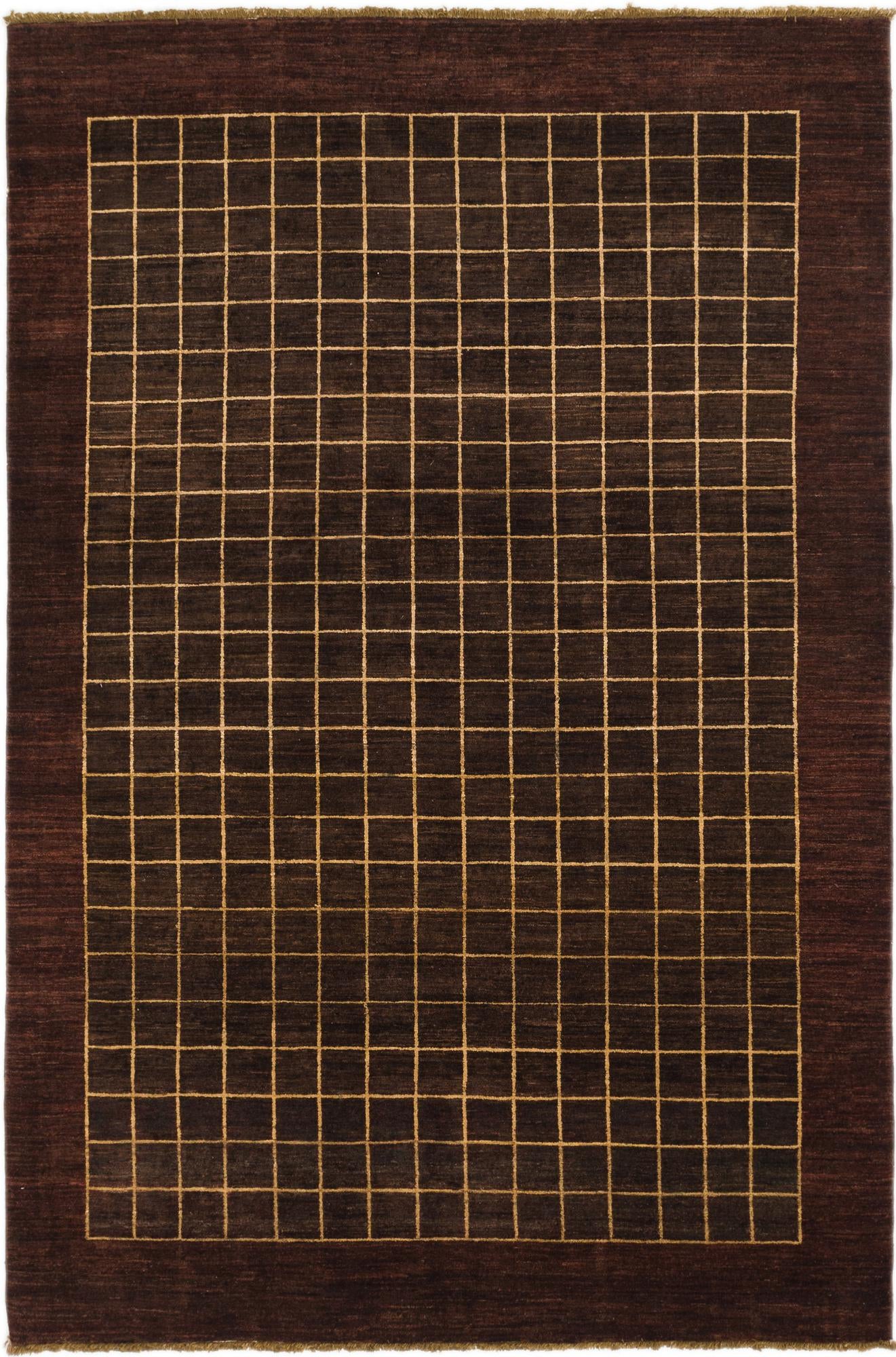 6' x 9' Hand Knotted Kashkuli Gabbeh Wool Rug