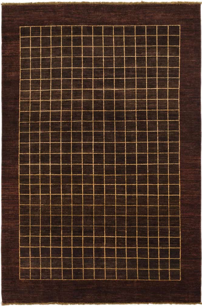 6' x 9' Hand Knotted Kashkuli Gabbeh Wool Rug