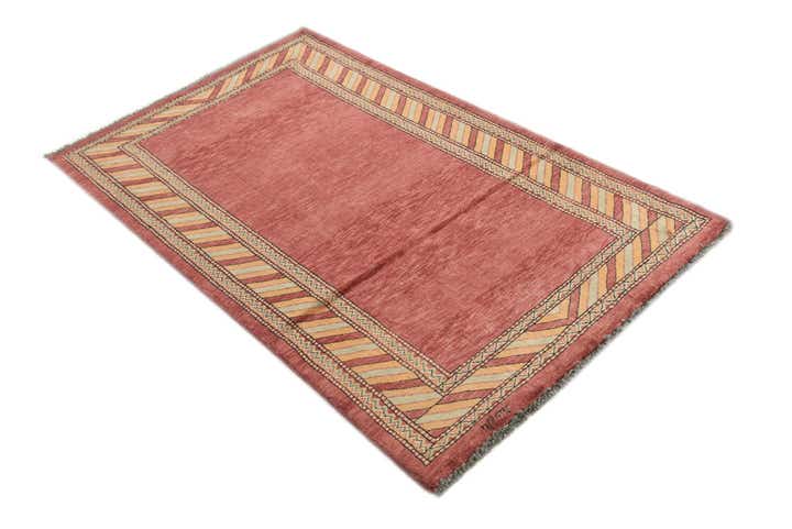 3' 2 x 5' 2 Hand Knotted Kashkuli Gabbeh Oriental Wool Rug