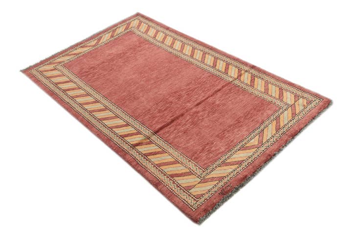 Detail image of 3' 2 x 5' 2 Hand Knotted Kashkuli Gabbeh Oriental Wool Rug